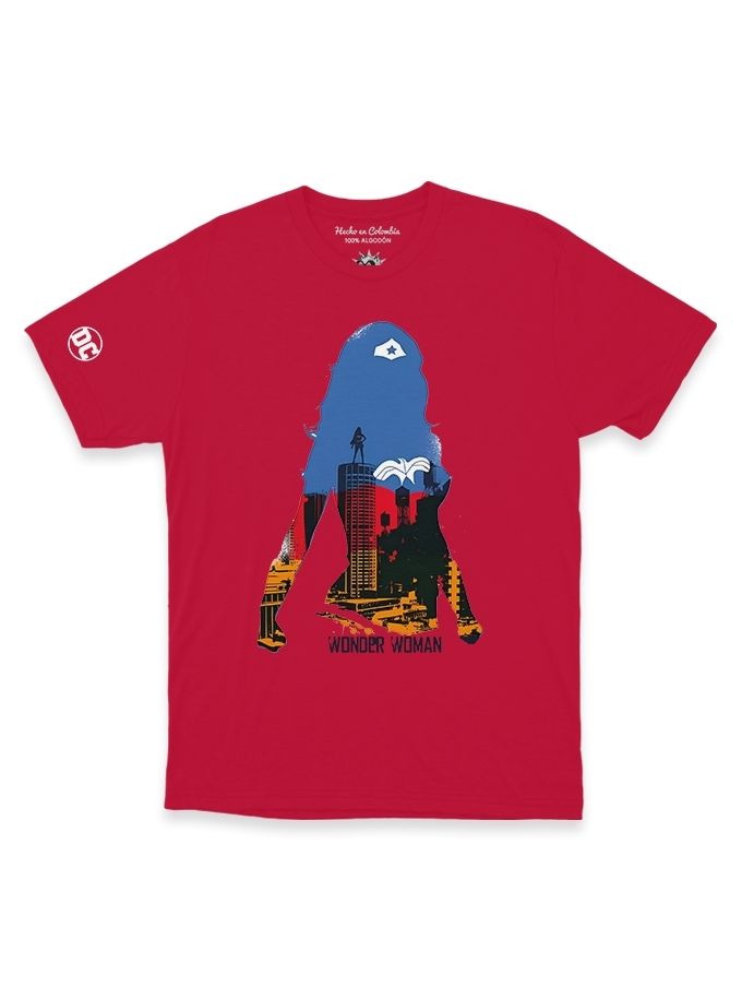 Camiseta Wonder Woman Roja Estampada