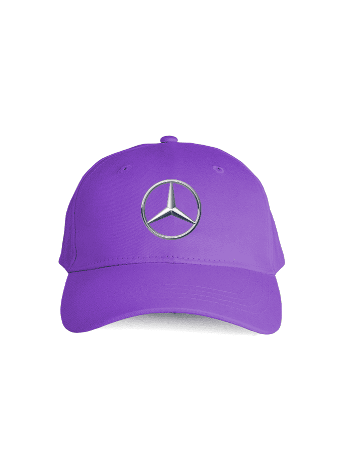 Gorra Team Mercedez Benz Morada Estampada