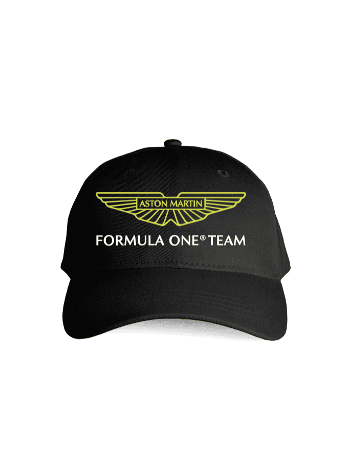 Gorra Team Aston Martin Negra Estampada